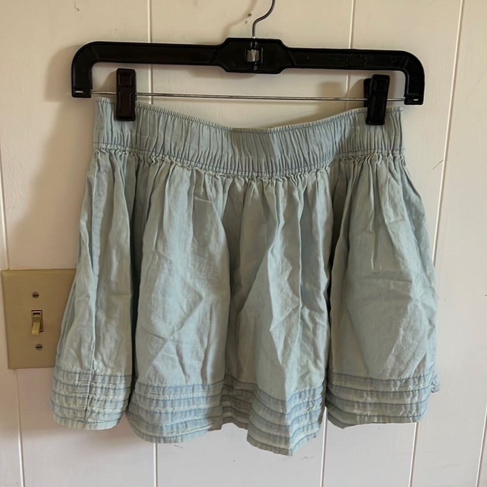 Baby blue skirt